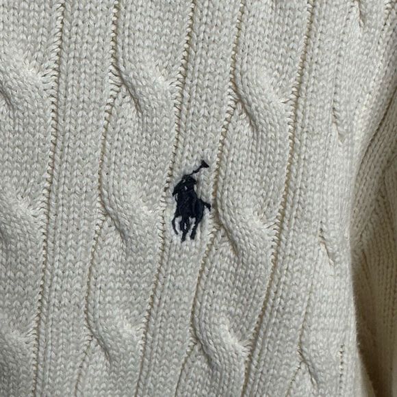 Vintage Polo Ralph Lauren Cable Knit Sweater Womens XL - Picture 2 of 4